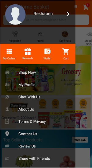 Home Basket- Online Grocery St Screenshot 1