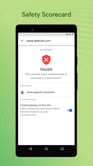 Privacy Expert: Safe Browser Screenshot 2