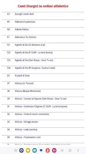 Repertorio Canti Liturgici Screenshot 1