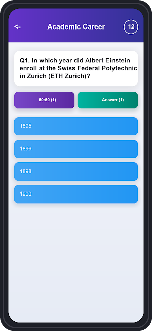 Albert Einstein Trivia Quiz Screenshot 3