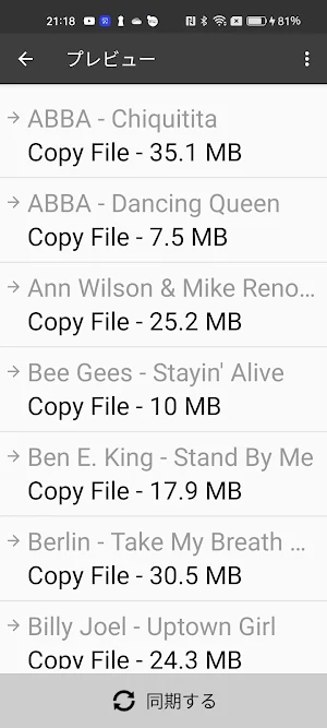 MusicBee Wifi Sync Screenshot 2