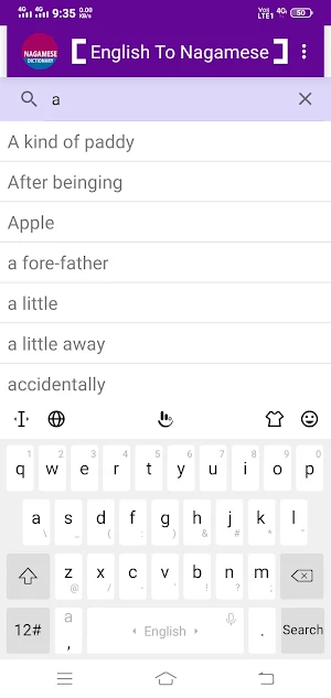 English To Nagamese Dictionary Screenshot 2