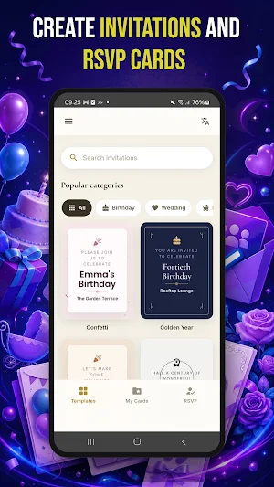 Invitation Maker: RSVP Cards Screenshot 0