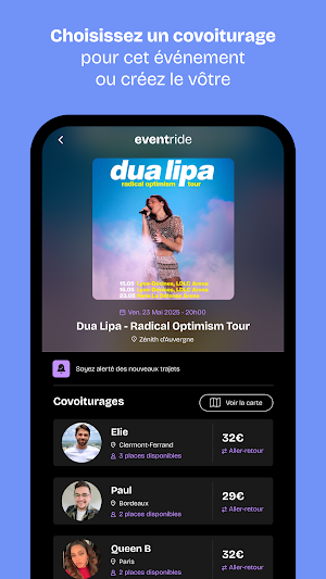 EventRide Screenshot 2