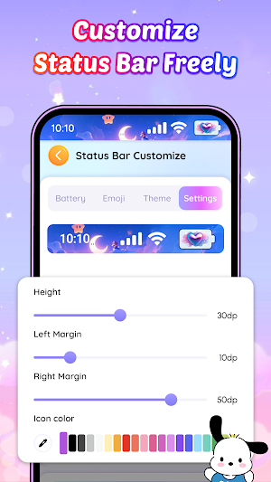 Emoji Battery Icon Status Bar Screenshot 3