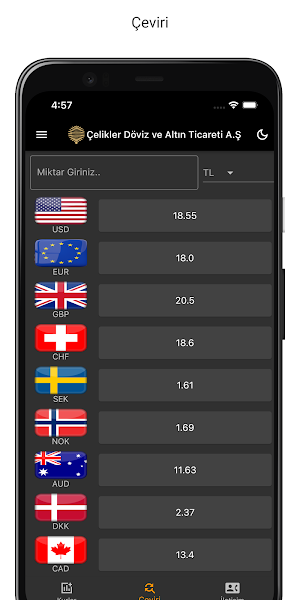 Çelikler Döviz Screenshot 2