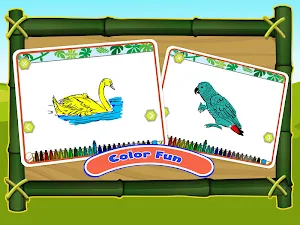 Bird Sounds Fun Learning Games - Coloring & Puzzle Screenshot 1