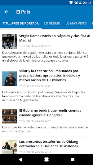 Spanish News (Noticias) Screenshot 1