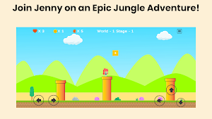 Super Jenny World: Retro Run Screenshot 0