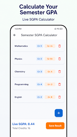 CGPA & GPA Calculator Screenshot 2