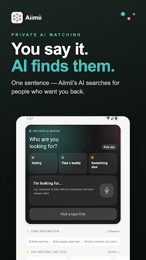 Aiimii: AI Dating & Friends Screenshot 0