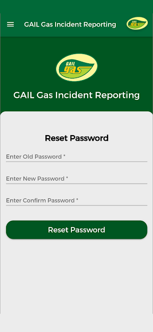 GAIL Gas Incident Reporting Screenshot 2