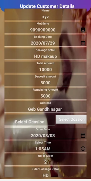 Beauty Parlour Order Notebook Screenshot 3