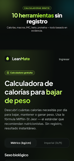LeanMate — Calorías por foto Screenshot 3