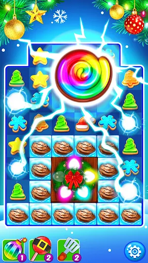 Christmas Cookie - Santa Claus's Match 3 Adventure Screenshot 1