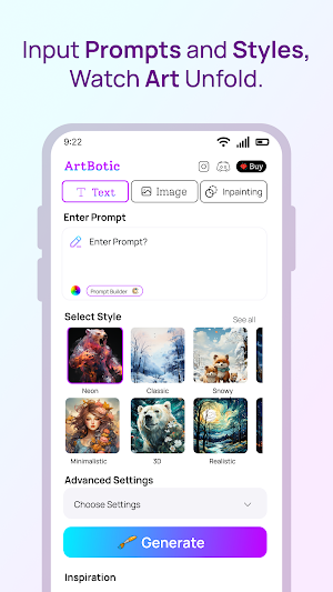 ArtBotic : AI Art Generator Screenshot 1