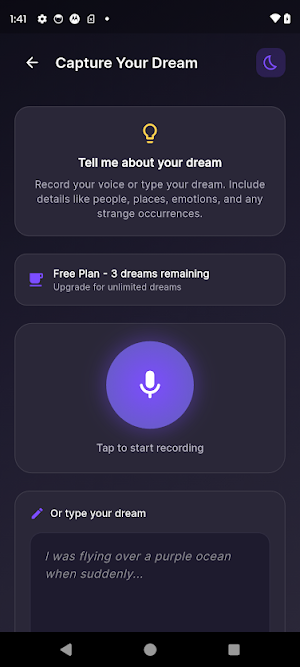 Dreamsplain - AI Dream Journal Screenshot 2
