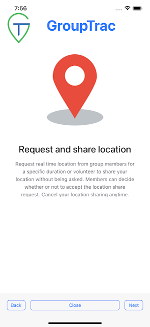 GroupTrac Screenshot 2