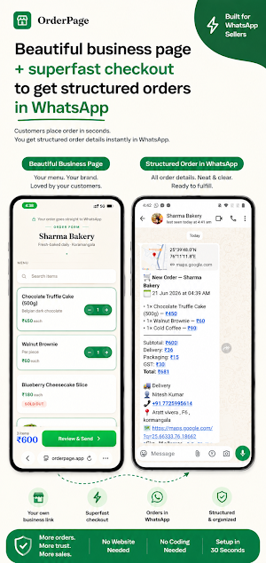 OrderPage : Store for WhatsApp Screenshot 2