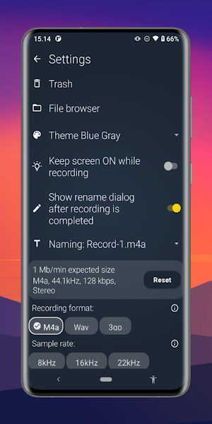 Audio Recorder Screenshot 2