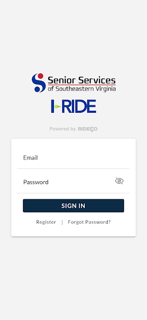 Senior Services I-RIDE Screenshot 1