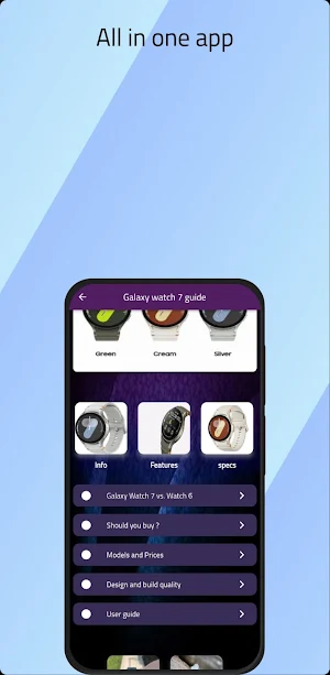Galaxy watch 7 guide & info Screenshot 0