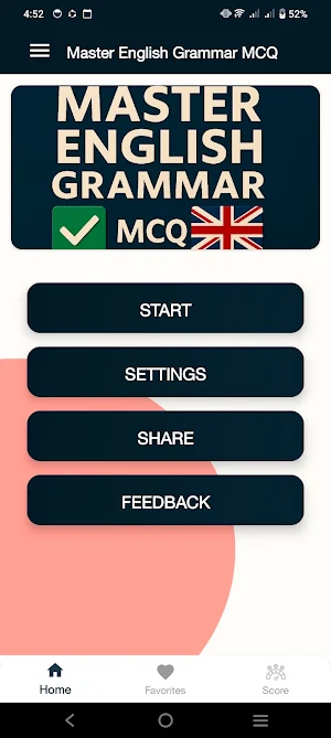 Master English Grammar MCQ Screenshot 1