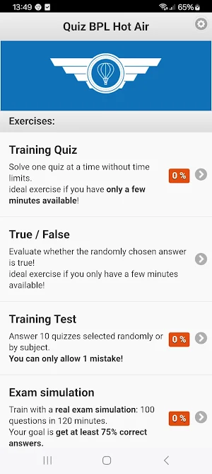 Quiz BPL HotAir English Screenshot 0