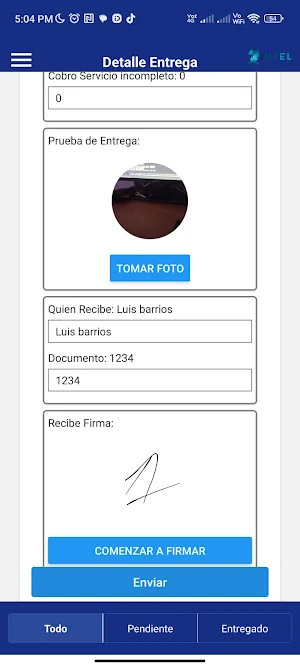 Intempo Entregas Screenshot 2