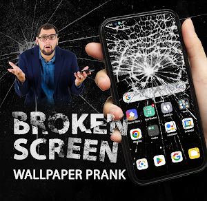 Broken Screen Wallpaper Prank Screenshot 0
