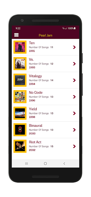 Pearl Jam Lyrics & Wallpapers Screenshot 1