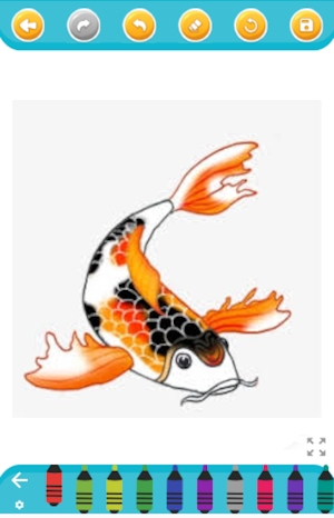 koi fish coloring game Screenshot 0