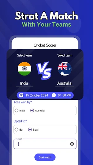 Easy Cricket Scorer Screenshot 0
