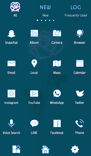 Stylish Wallpaper Neon Rose Theme Screenshot 2