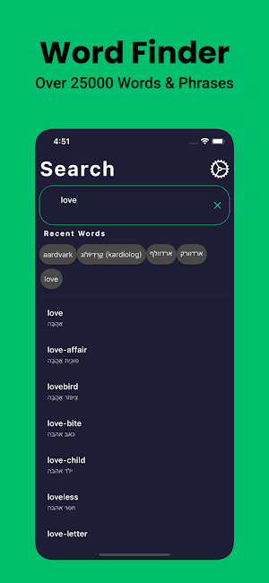 Hebrew Dictionary English Screenshot 2