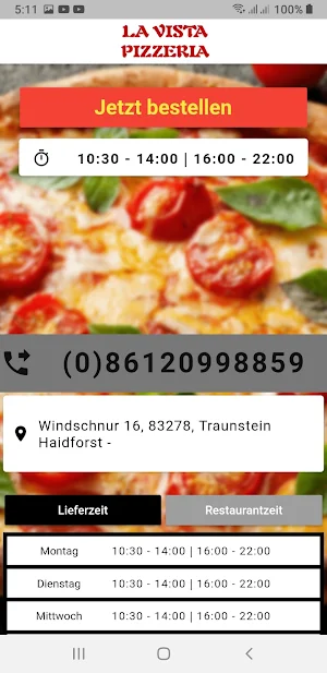 La Vista Pizzeria Screenshot 1