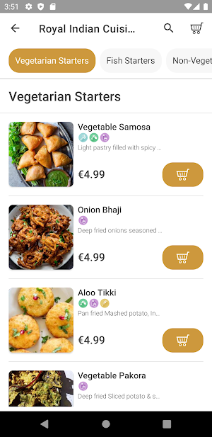 Royal Indian Cuisine Screenshot 1