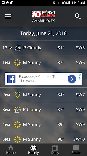 KFDA - NewsChannel 10 Weather Screenshot 2