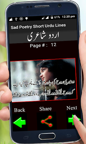 Sad Poetry Short Urdu Lines Screenshot 2