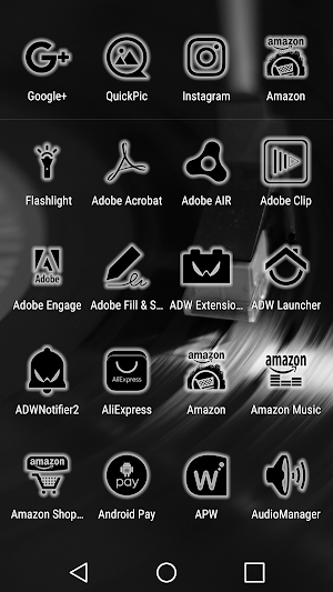 Glowist Whitish - Icon Pack Screenshot 2