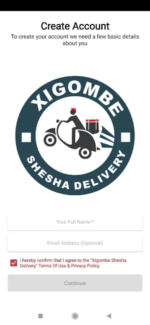 Xigombe Shesha Delivery Screenshot 0