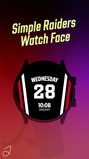 Simple Raiders Watch Face Screenshot 1