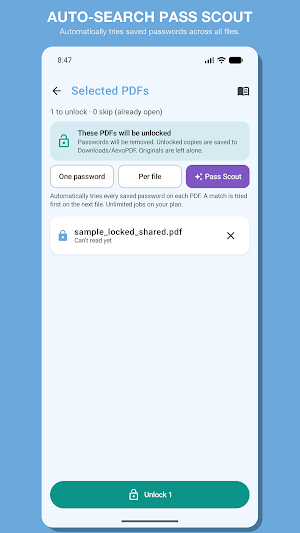 AevoPDF: Unlock & Lock PDFs Screenshot 3