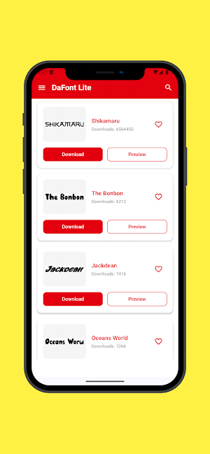 DaFont Lite - Download Fonts Screenshot 0