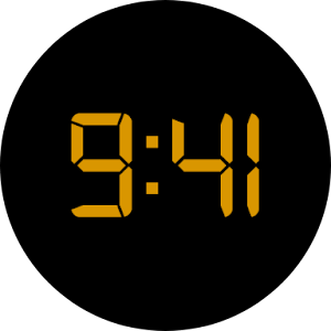 LCD Retro Black watch face Screenshot 1