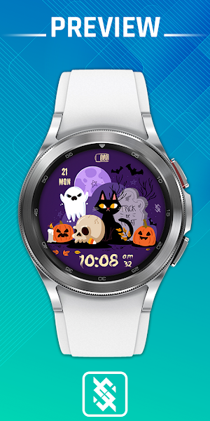 BFF7- Halloween Cat & Pumpkin Screenshot 0