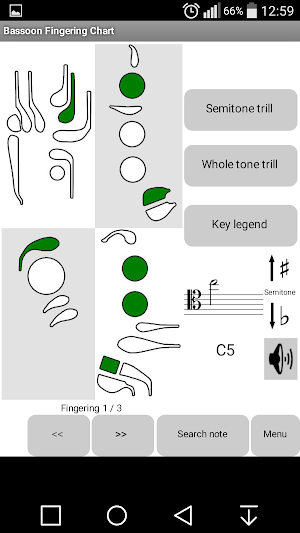 Bassoon Fingerings Screenshot 0