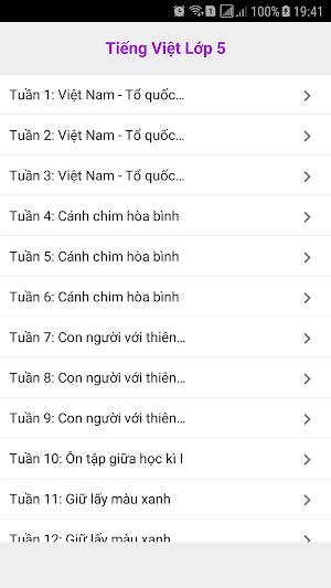 Tieng Viet Lop 5 Screenshot 2