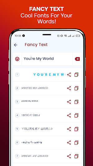 Font Fire - Cool Fonts & Art Screenshot 0