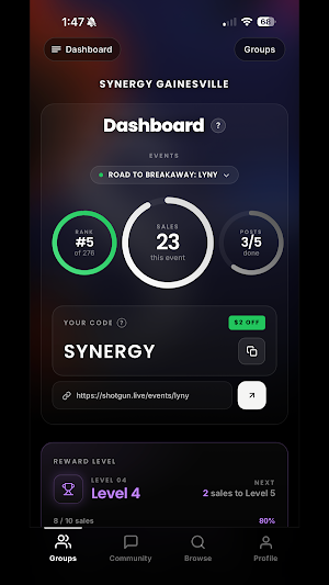 Synergy - Promote Events Screenshot 1